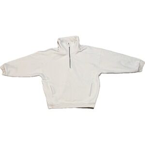 Lululemon Scuba Oversized Half Zip Pullover White Opal M/L Fleece Sweatshirt